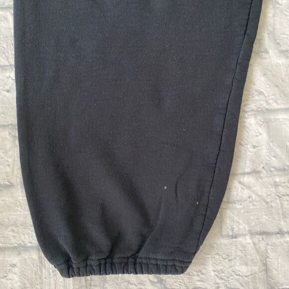 Fruit of the Loom men XL cotton blend pull on sweatpants black - Picture 2 of 9